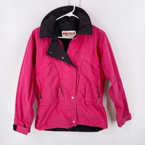 Vintage Marmot Gore-Tex Women’s Size 8 Pink Ski Snowboard Jacket Coat Shell FLAW